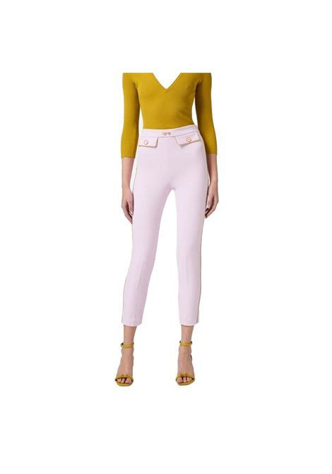 Pantalone Elisabetta Franchi donna PAT71151E2 DK3 lilla senape ELISABETTA FRANCHI | Pantaloni | PAT71151E2DK3